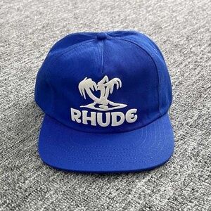 Rhude Royal Blue Cap with White Logo